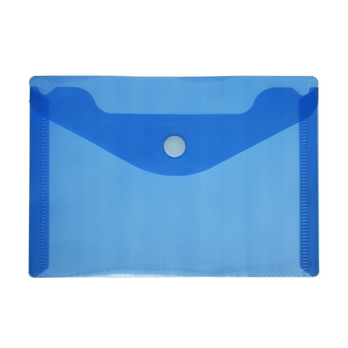 Набор из 5 штук, папка-конверт на кнопке, А6, 180 мкм, рифлёная, флуоресцентная, 5 цветов