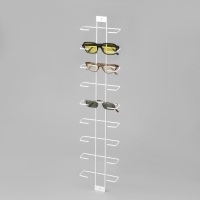 Дисплей для очков 9 ячеек, 15,8&times;2,9&times;67 см, цвет белый