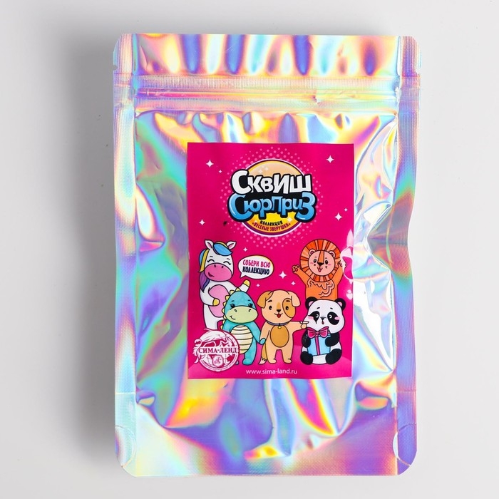 Сквиш сюрприз «Весёлые зверушки», коллекция, в пакете Сквиш сюрприз «Весёлые зверушки», коллекция, в пакете