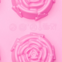 Форма для шоколада Доляна «Цветы. Роза», силикон, 29,5×17,5 см, 15 ячеек (d=4,2 см), цвет розовый Форма для шоколада Доляна «Цветы. Роза», силикон, 29,5×17,5 см, 15 ячеек (d=4,2 см), цвет розовый