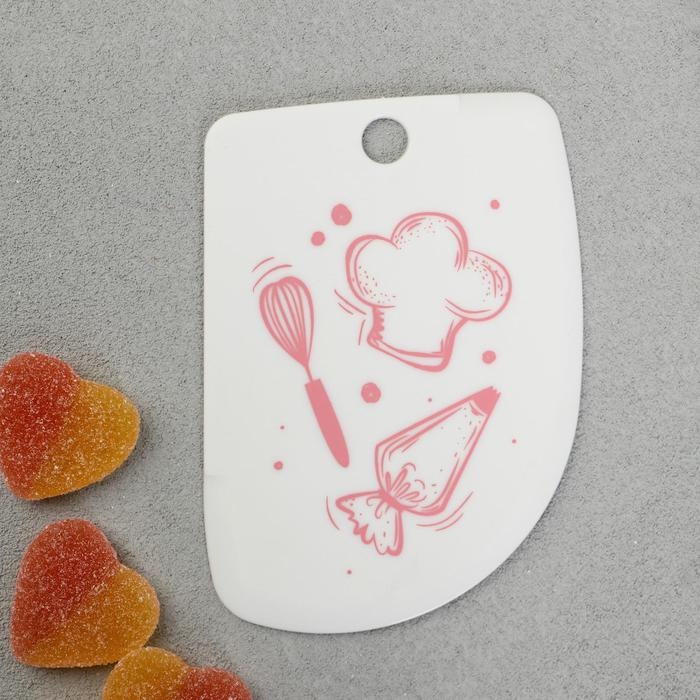 Шпатели кондитерские, набор  &laquo;Сладости&raquo; 11.5&times;8 см, 11.2&times;6.5 см, 10&times;7 см, 3 шт