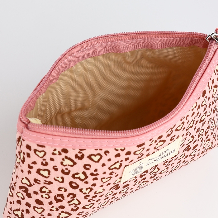 Косметичка на молнии, цвет розовый Косметичка на молнии, цвет розовый