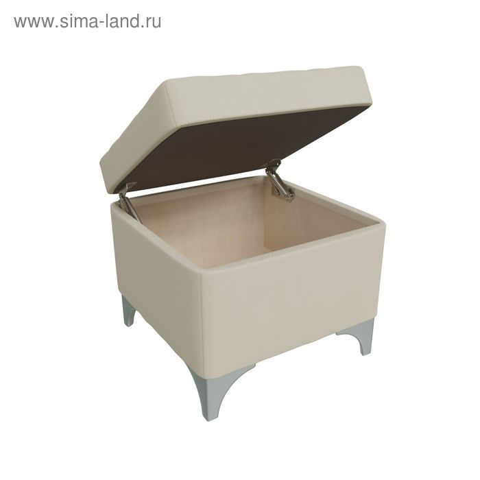 Банкетка ЖОЗЕФИНА-2, 460х460х450, Кожзам бежевый