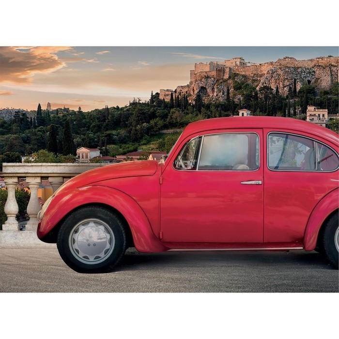 Алмазная мозаика с частичным заполнением на холсте &laquo;Машина&raquo;, 15 х 21 см