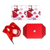 Новый год. Коробка Самосборная "Звезды Новый Год" 10 х 10 х 10 см