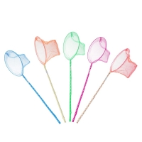 Сачок детский, бамбуковая ручка в горох 60 см, d=25 см, цвета МИКС Сачок детский, бамбуковая ручка в горох 60 см, d=25 см, цвета МИКС