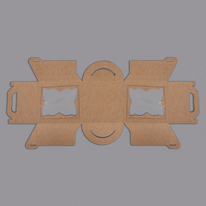 Кондитерская упаковка, Кондитерская упаковка,"Бабочка" 2 окна, 26 х 26 х 28 см