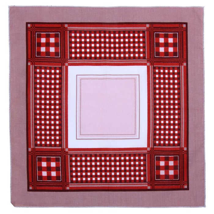 Мужские носовые платки Мужские носовые платки "Этель" размер 30х30 см, (набор 12 шт,) цвет коричневый, рисунок МИКС