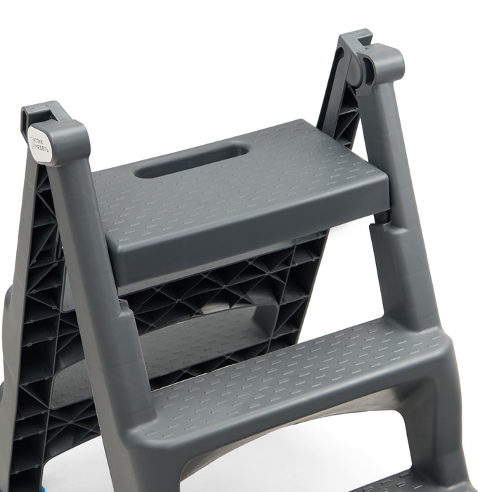 Стремянка пластиковая Степ ( серая )