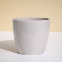 Горшок для цветов, d = 19 см, 3,5 л, пластик, бежевый Горшок для цветов, d = 19 см, 3,5 л, пластик, бежевый