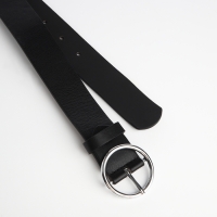 Ремень женский, ширина 3,5 см, винт, пряжка металл, цвет чёрный Ремень женский, ширина 3,5 см, винт, пряжка металл, цвет чёрный