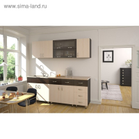 Шкаф навесной 600 Тоника, 600х570х300, Венге/Дуб молочный Шкаф навесной 600 Тоника, 600х570х300, Венге/Дуб молочный