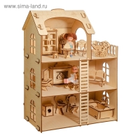 Домик из берёзовой фанеры &laquo;Забава&raquo; без мебели