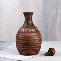 Штоф &laquo;Келин&raquo;, гончарный, ангоб, красная глина, 2,2 л, микс