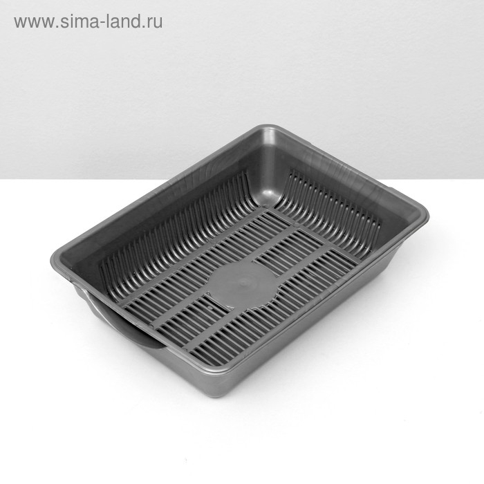 Туалет глубокий с сеткой 36 х 25 х 9 см, серый