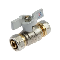 Кран шаровой "СТМ" СТАНДАРТ, 16 х 16 мм, цанга/цанга, бабочка Кран шаровой "СТМ" СТАНДАРТ, 16 х 16 мм, цанга/цанга, бабочка