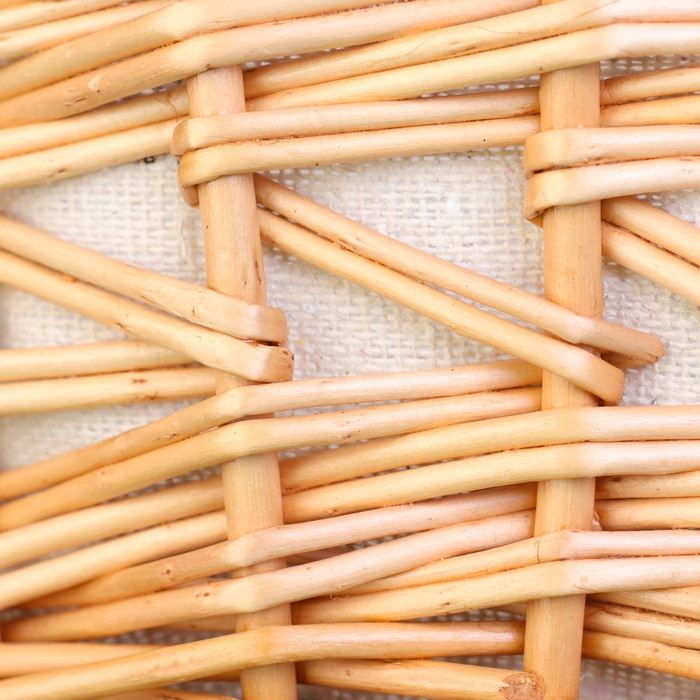 Корзина декоративная Корзина декоративная "Ромашка", 25 х 18 х 9 см, водный гиацинт