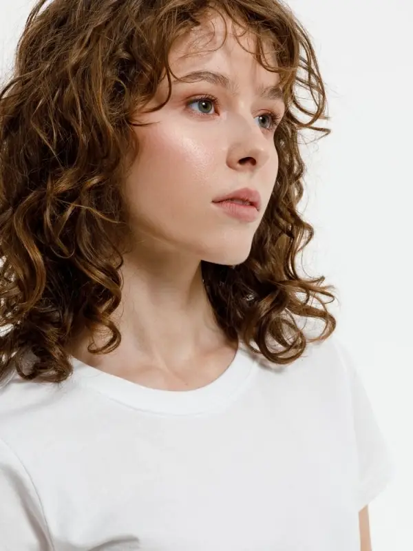 Футболка женская T-bolka Lady, белая (белоснежная), размер S