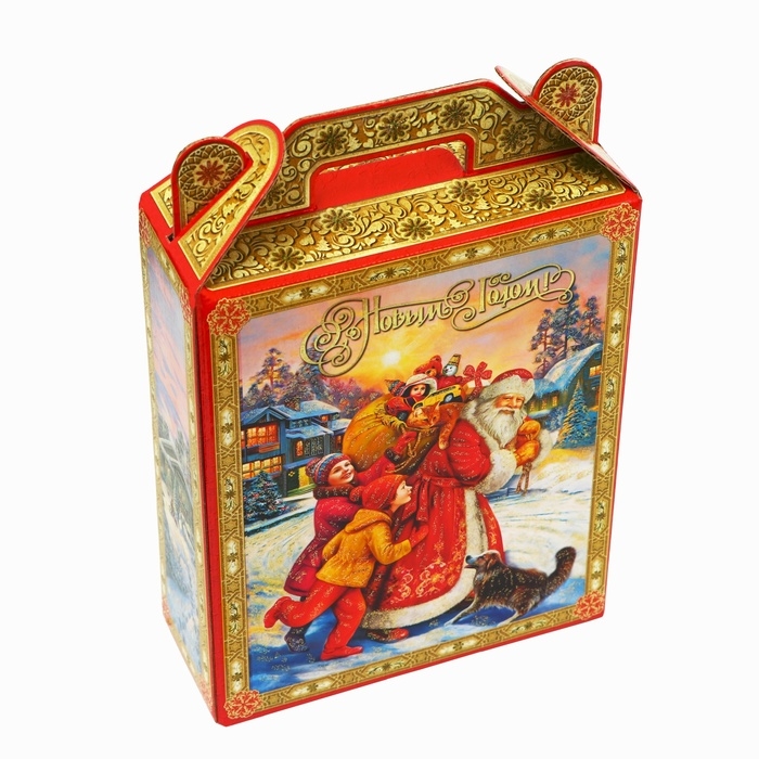 Новый год. Подарочная коробка новогодняя Подарок Новый год. Подарочная коробка новогодняя Подарок "Атмосфера" 16,8 х 7 х 25 см.