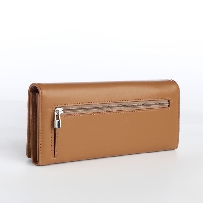 Кошелёк женский на магните, цвет коричневый Кошелёк женский на магните, цвет коричневый