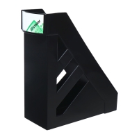 Лоток для бумаг вертикальный Стамм "Стандарт", ширина 100 мм, чёрный