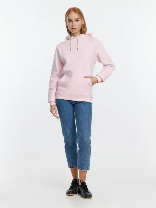 Толстовка унисекс Stellar, розовая, размер S