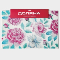 Салфетки сервировочные на стол Доляна «Бутоны», 4 шт, 45×30 см Салфетки сервировочные на стол Доляна «Бутоны», 4 шт, 45×30 см