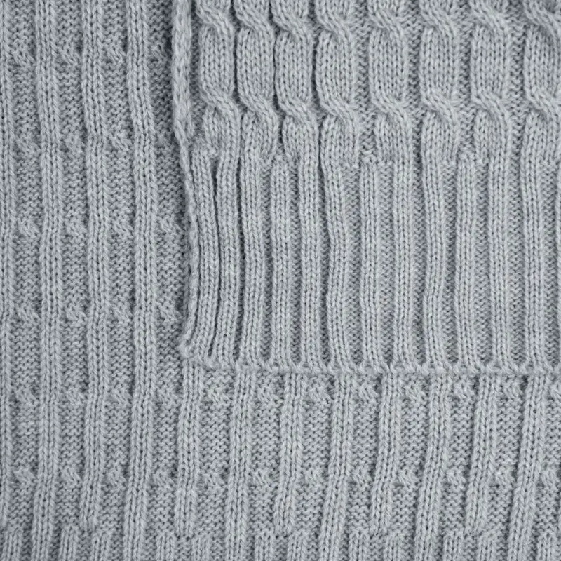 Плед Slumberland, серебристо-серый меланж