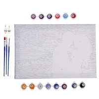 Картина по номерам на холсте с подрамником &laquo;Объятия на закате&raquo;, 20х30 см