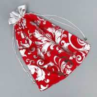 Мешочек подарочный плюш &laquo;Лучший подарок&raquo;, тиснение, 30 х 40 см +/- 1.5 см, Новый год