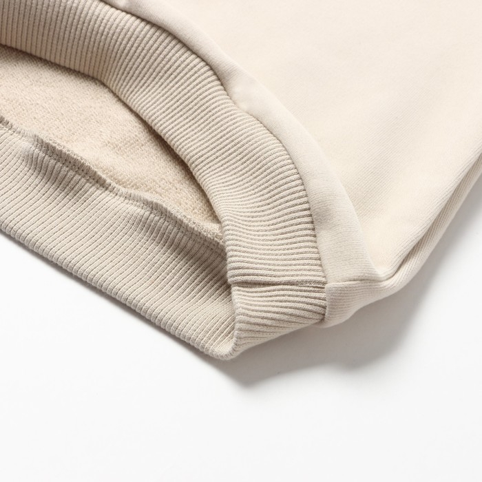 Свитшот детский, цвет светло-бежевый, рост 134 см