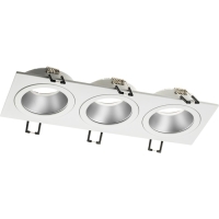 Свет-к встр, ARTIN, скрыт ламп прямоуг 260х92х40мм монтаж отв 80х230мм 3хGU5.3 Al бел 51421