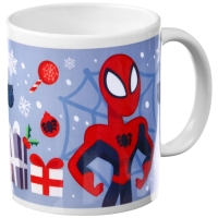 Новый год. Кружка керамическая "Новый год!", 350 мл, Человек паук