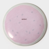 Тарелка стеклянная Доляна &laquo;Сладкий арбуз&raquo;, d=20 см, цвет красный