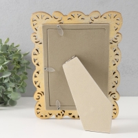 Фоторамка полистоун 10х15 см "Цветок-веер" золото 16,8х1,8х21,5 см