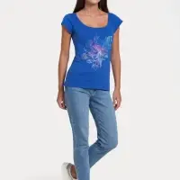 Футболка женская Vibrance, ярко-синяя (royal), размер S