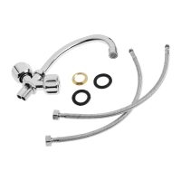 Смеситель для кухни "МИРАЖ" V338M TYE-1005, двухвентильный, излив 300 мм, ручка МИКС, хром Смеситель для кухни "МИРАЖ" V338M TYE-1005, двухвентильный, излив 300 мм, ручка МИКС, хром