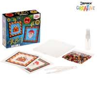 Аквамозаика «Шары с Дедом Морозом и домиком», 2 фигурки, 544 шарика Аквамозаика «Шары с Дедом Морозом и домиком», 2 фигурки, 544 шарика