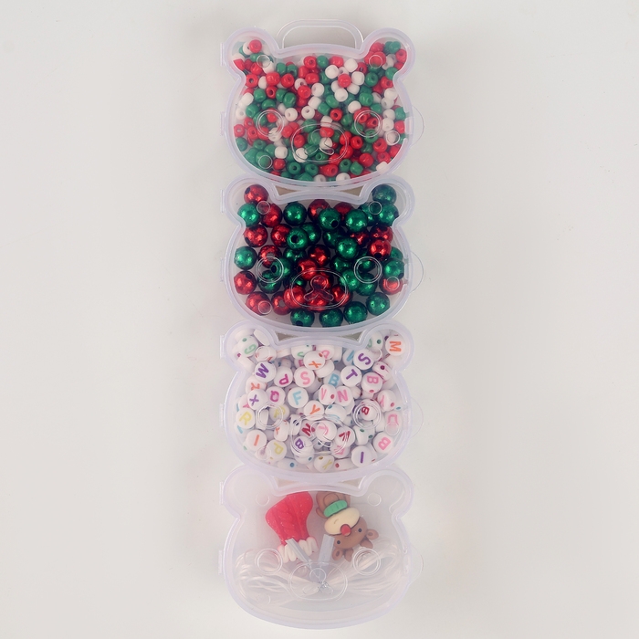 Набор для творчества &laquo;Новогоднее украшение из бусин&raquo;, виды МИКС