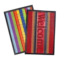 Коврик влаговпитывающий придверный с окантовкой Доляна «Welcome. Стандарт», 40×60 см, цвет МИКС Коврик влаговпитывающий придверный с окантовкой Доляна «Welcome. Стандарт», 40×60 см, цвет МИКС