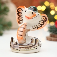 Сувенир "Змея Соня", гжель, цвет, 9,5 см