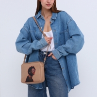 Сумка женская через плечо TEXTURA, маленького размера, цвет бежевый