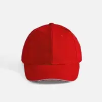 Бейсболка Buffalo, красная с белым