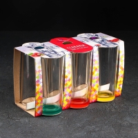 Набор стаканов &laquo;Микс&raquo;, стеклянный, 230 мл, 6 шт