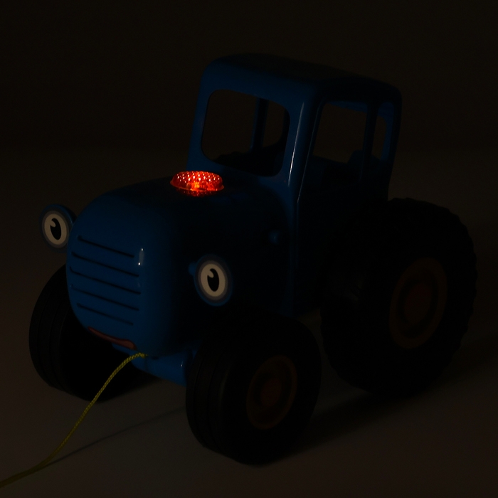 Каталка музыкальная &laquo;Синий трактор&raquo; с палкой