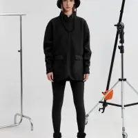 Куртка унисекс Oblako, черная, размер ХL/ХХL