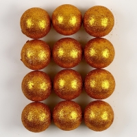 Новый год! Фигурка для поделок и декора «Шарик», набор 12 шт., размер 1 шт. — 4 см, цвет золотой Новый год! Фигурка для поделок и декора «Шарик», набор 12 шт., размер 1 шт. — 4 см, цвет золотой