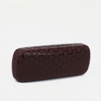 Футляр для очков на хлопушке, длина 15,5 см, цвет коричневый Футляр для очков на хлопушке, длина 15,5 см, цвет коричневый