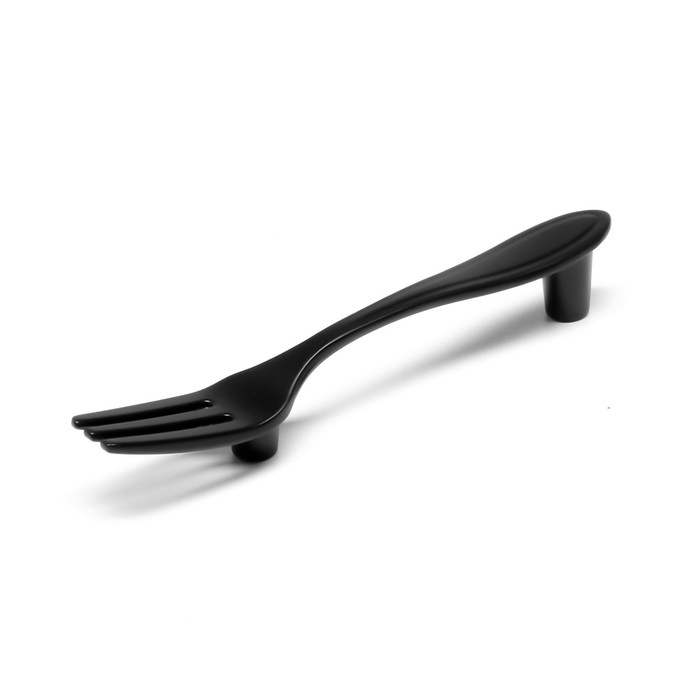 Ручка-скоба "Вилка" CAPPIO RSC002, м/о 76 мм, цвет черный