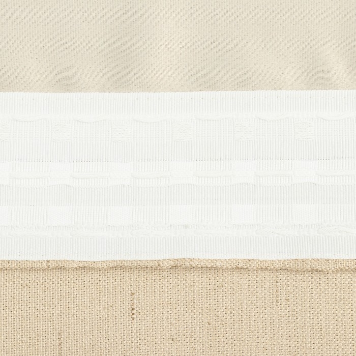 Штора портьерная Этель &laquo;Классика&raquo; цвет бежевый, на шторн.ленте 145х265 см,100% п/э